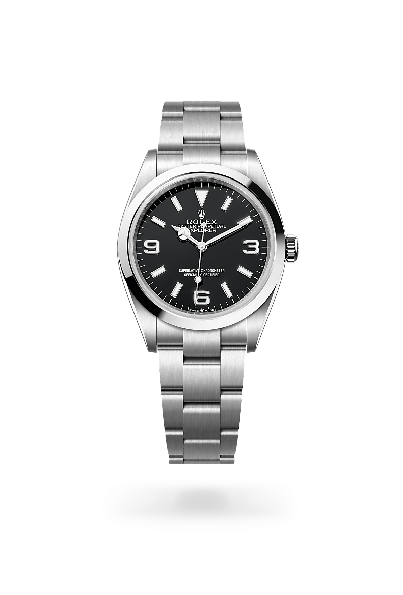 Rolex Explorer 36 in Oyster, 36 mm, Edelstahl Oystersteel, M124270-0001 bei Hunke Uhren