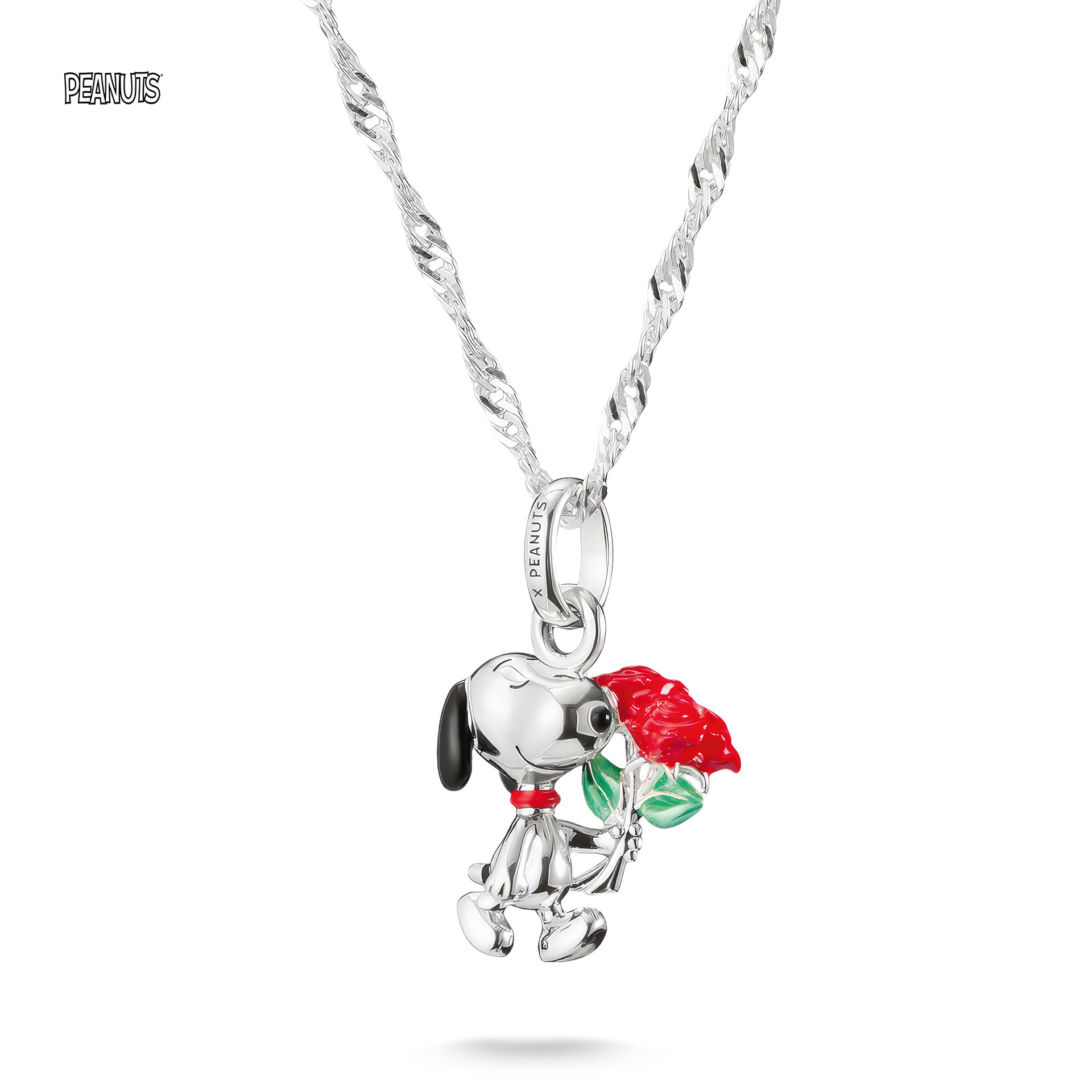 Halsschmuck Snoopy mit Rosen