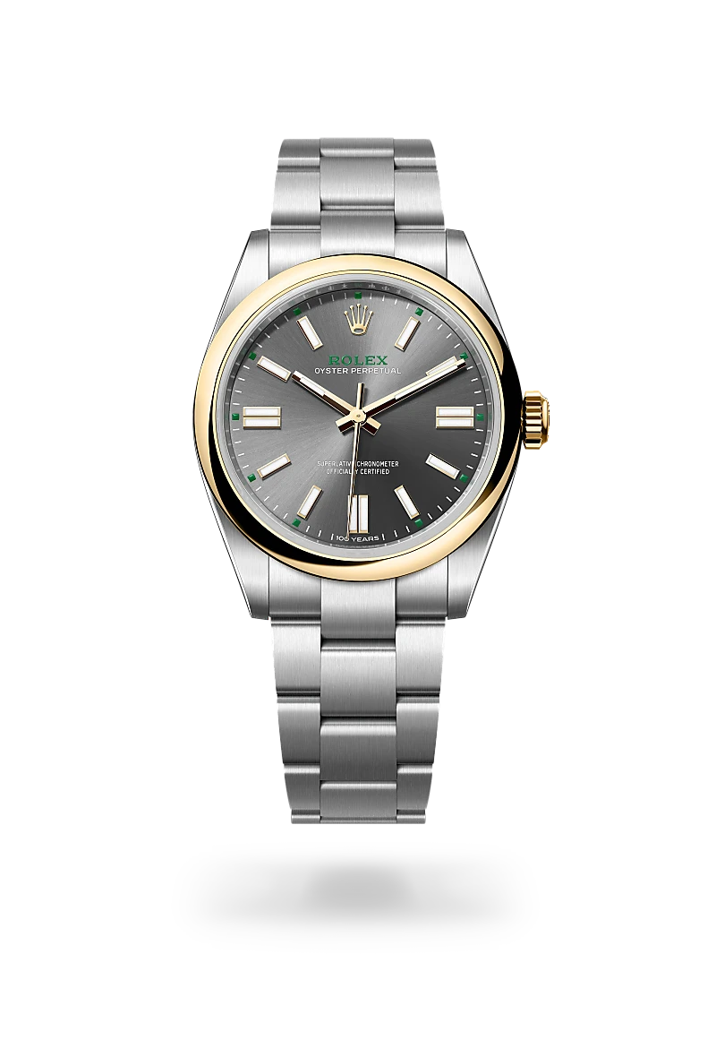 Rolex Oyster Perpetual 41 in Oyster, 41 mm, Edelstahl Oystersteel und Gelbgold, M134303-0001 bei Hunke Uhren