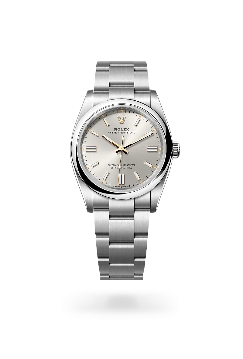 Rolex Oyster Perpetual 36 in Oyster, 36 mm, Edelstahl Oystersteel, M126000-0001 bei Hunke Uhren