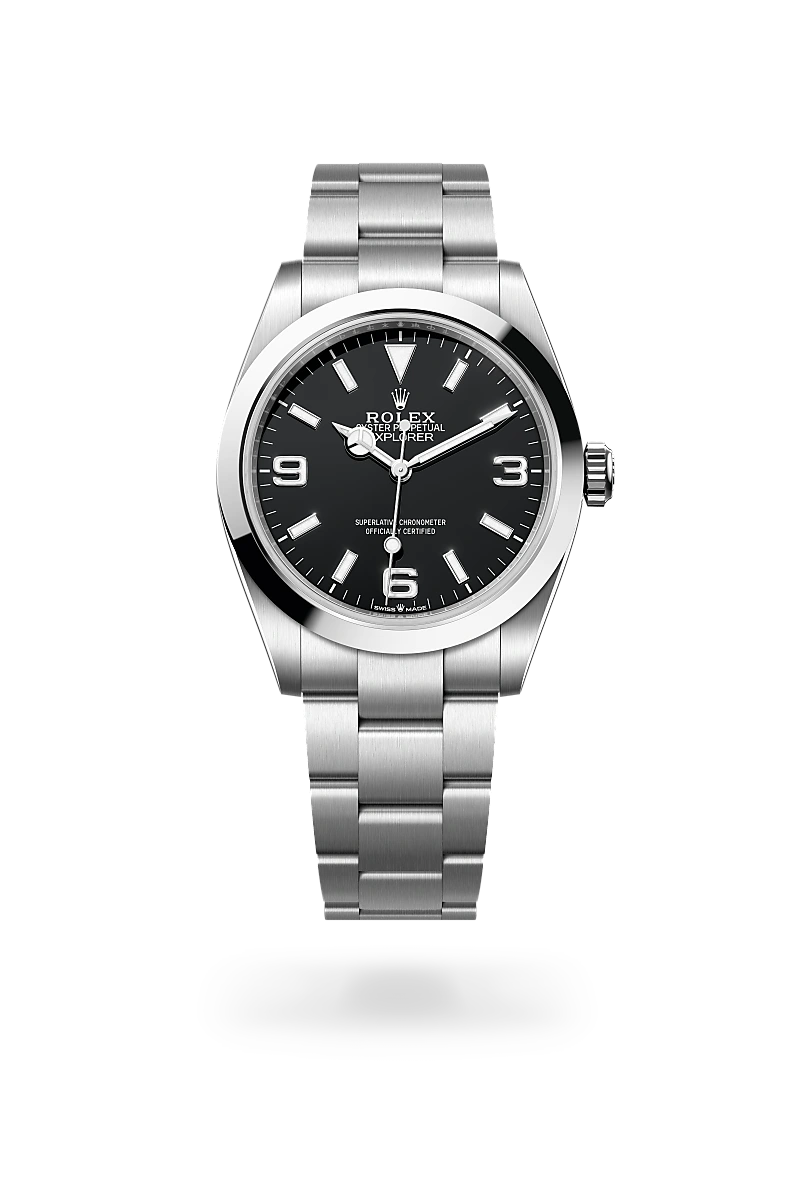 Rolex Explorer 40 in Oyster, 40 mm, Edelstahl Oystersteel, M224270-0001 bei Hunke Uhren