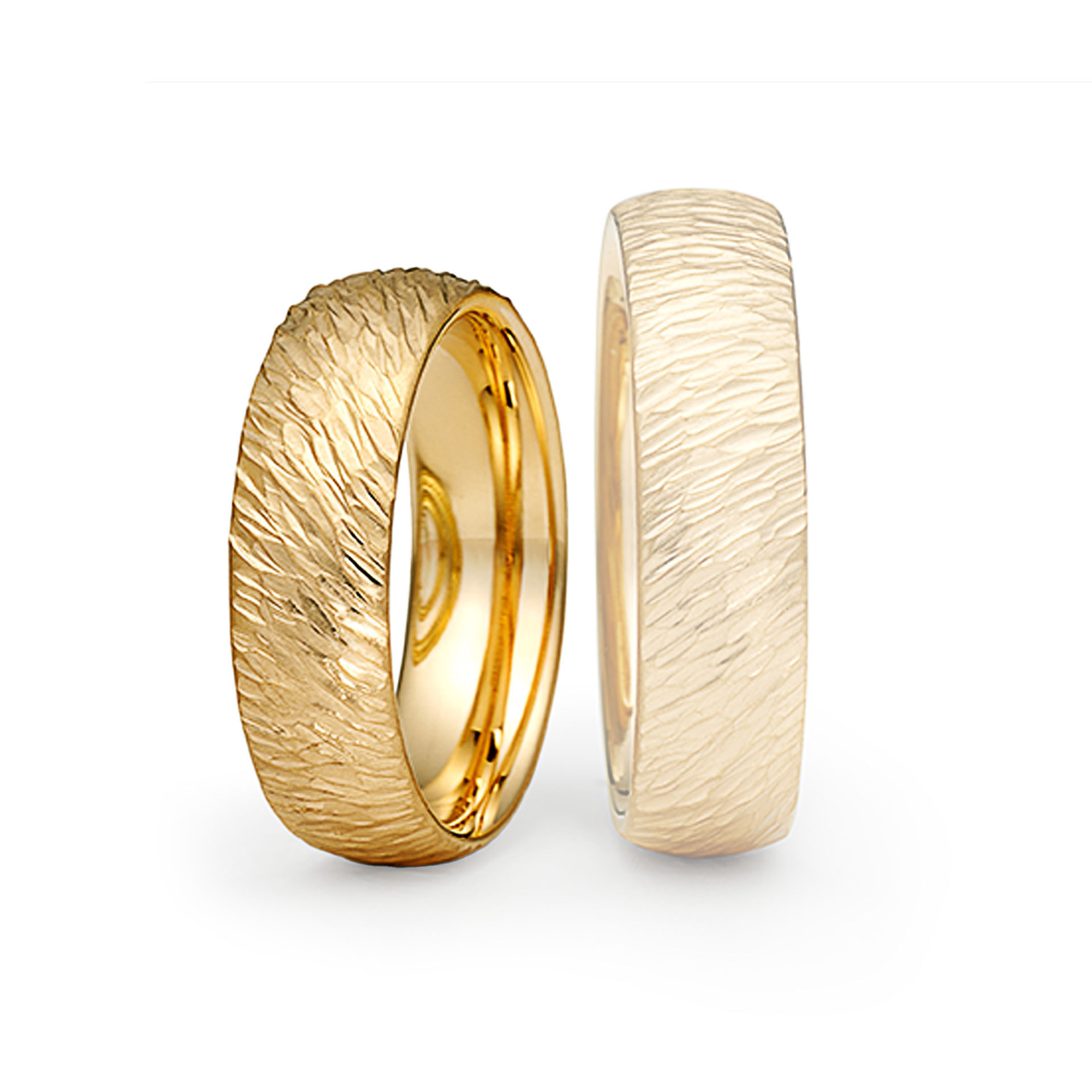 Trauring Hammerschlag Linea Längs