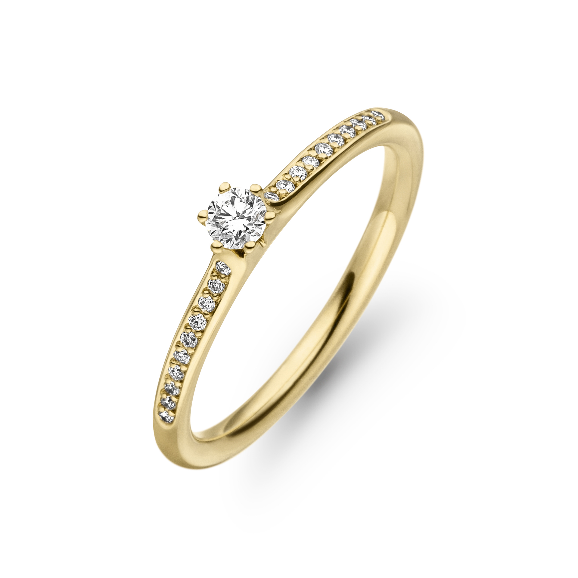 Ring Diva Solitaire Pavée