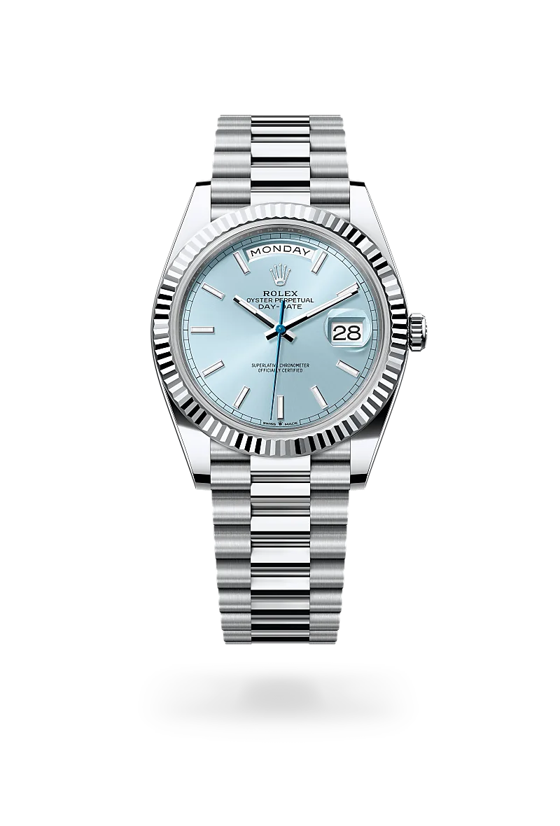 Rolex Day-Date 40 in Oyster, 40 mm, Platin, M228236-0018 bei Hunke Uhren