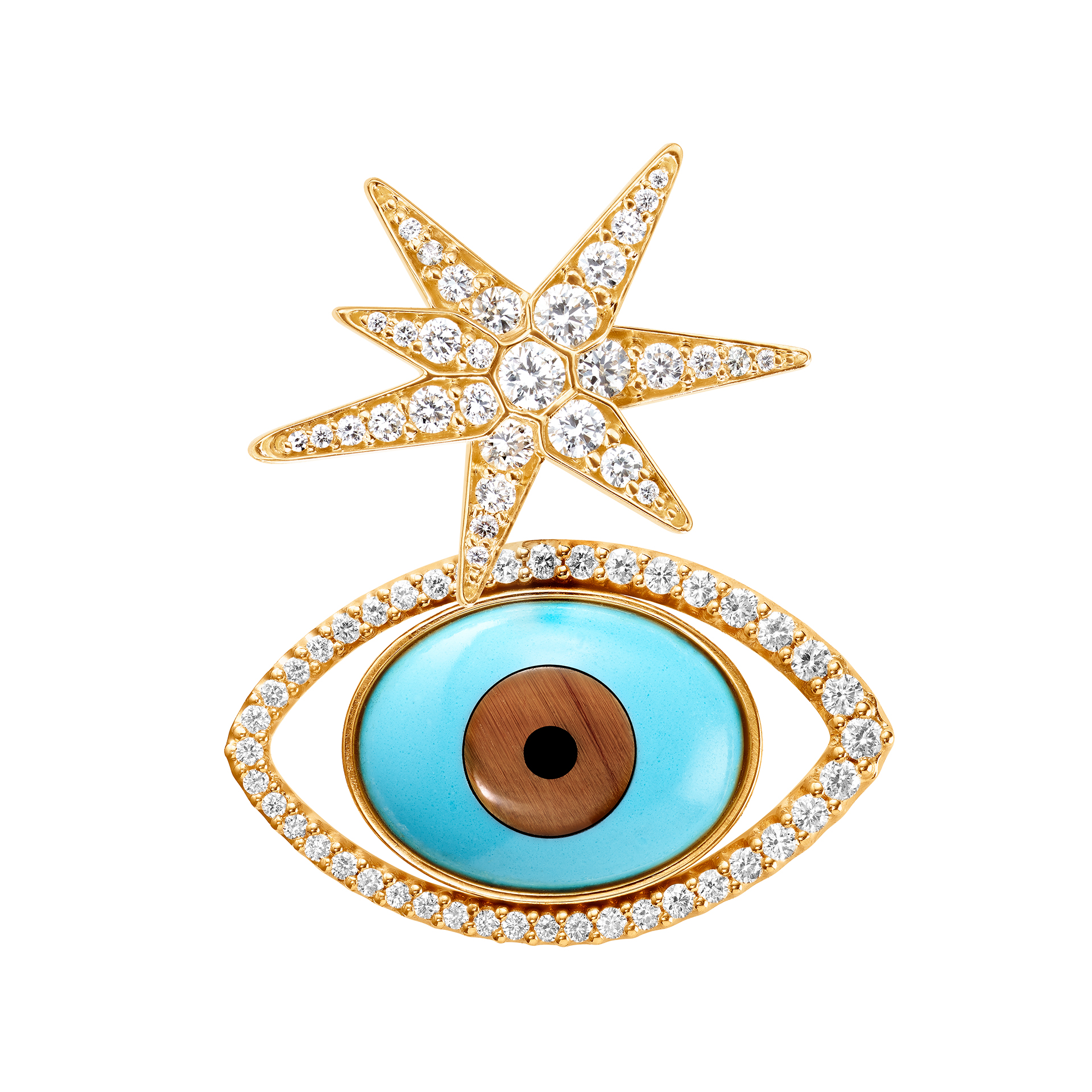 Ohrschmuck Einhänger Lotus Eye Evil