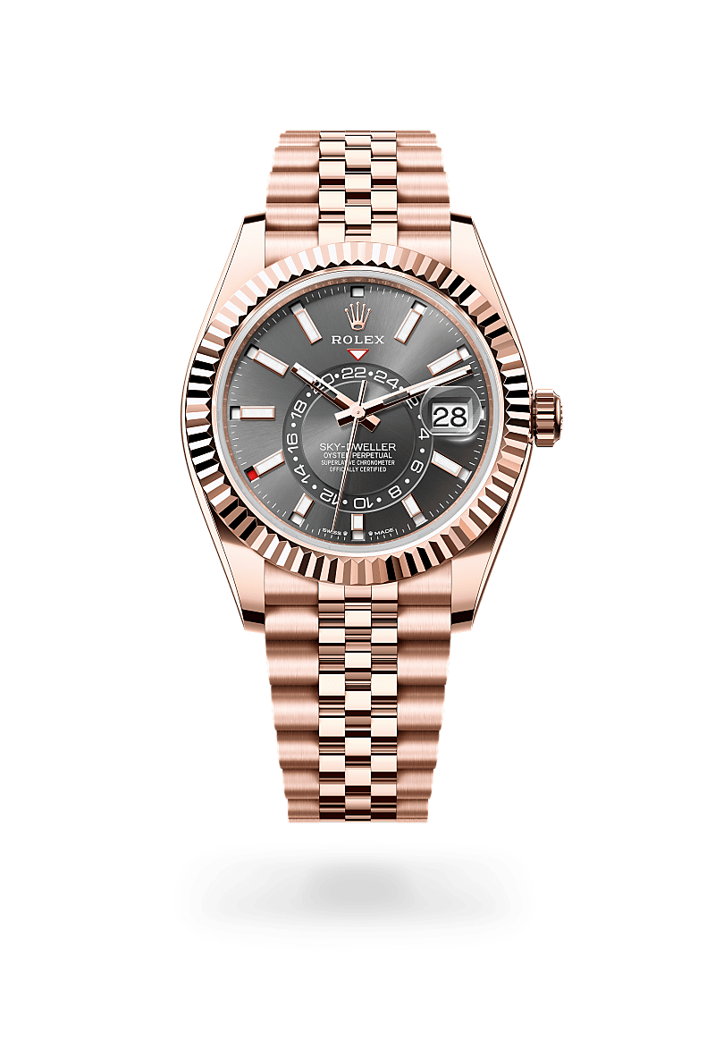 Rolex Sky-Dweller in Oyster, 42 mm, Everose-Gold, M336935-0008 bei Hunke Uhren