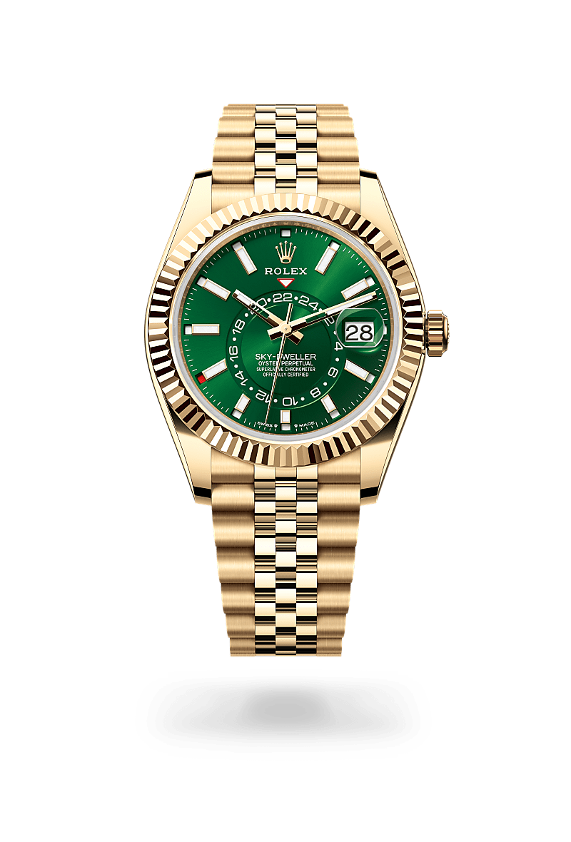 Rolex Sky-Dweller in Oyster, 42 mm, Gelbgold, M336938-0008 bei Hunke Uhren