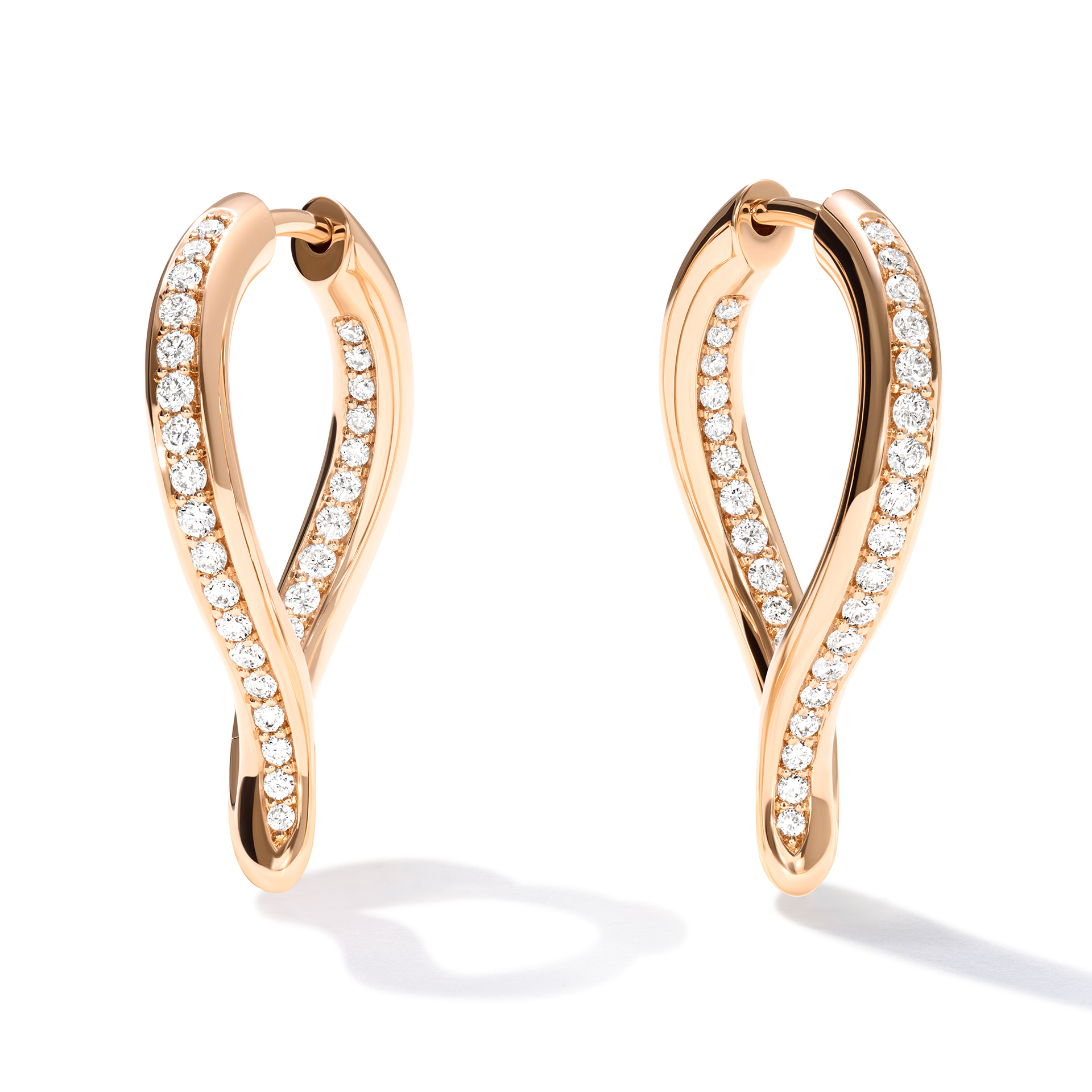 Ohrschmuck Signature Hoop Twisted Drop