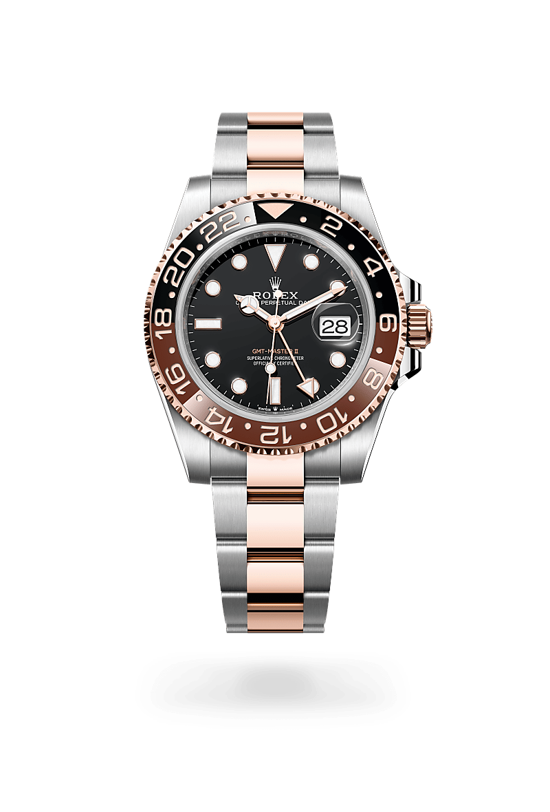 Rolex GMT-Master II in Oyster, 40 mm, Edelstahl Oystersteel und Everose-Gold, M126711CHNR-0002 bei Hunke Uhren