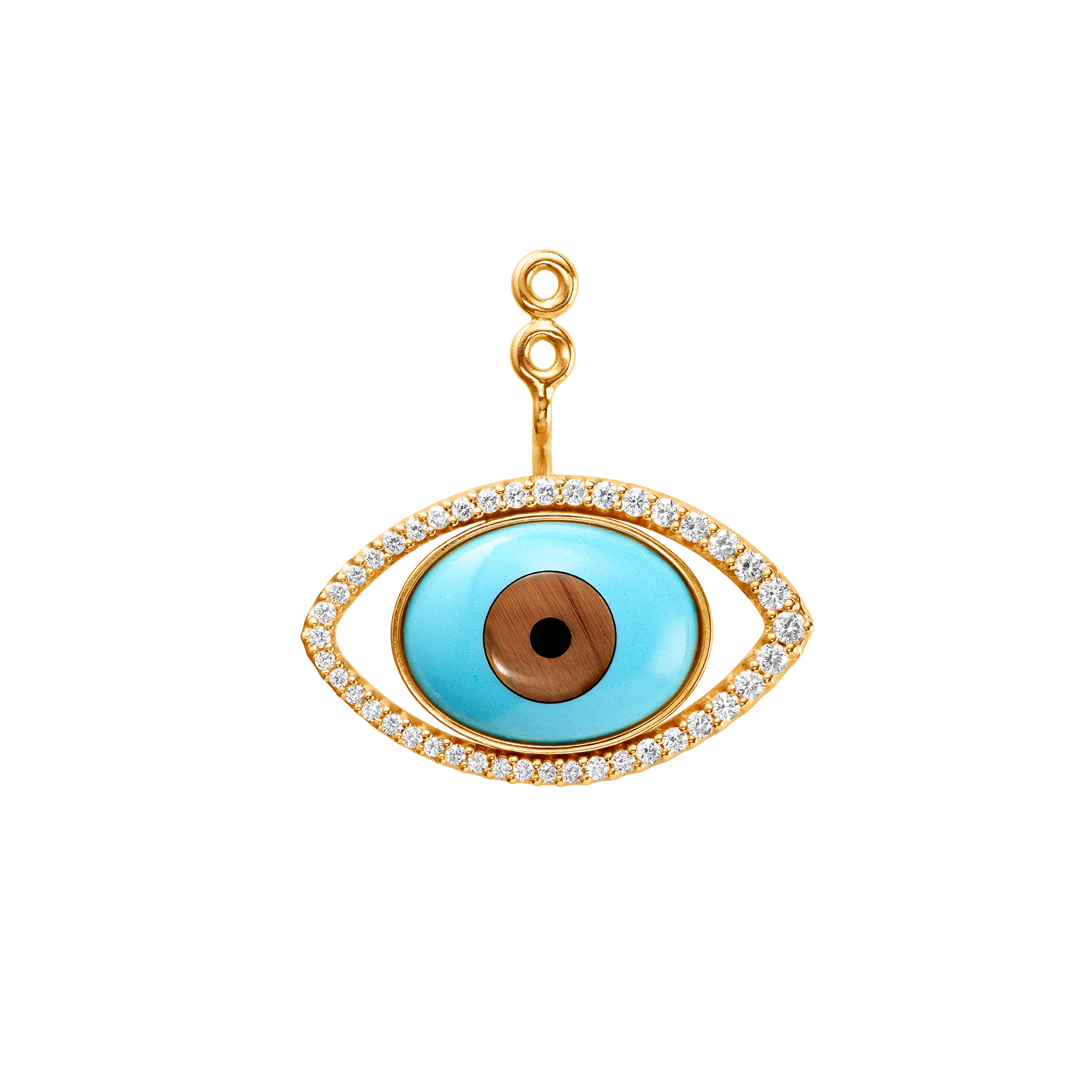 Ohrschmuck Einhänger Lotus Eye Evil