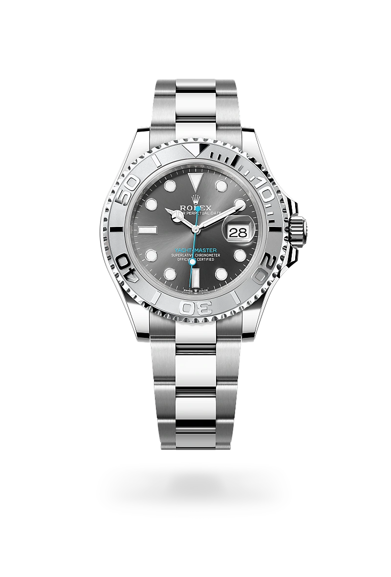 Rolex Yacht-Master 40 in Oyster, 40 mm, Edelstahl Oystersteel und Platin, M126622-0001 bei Hunke Uhren