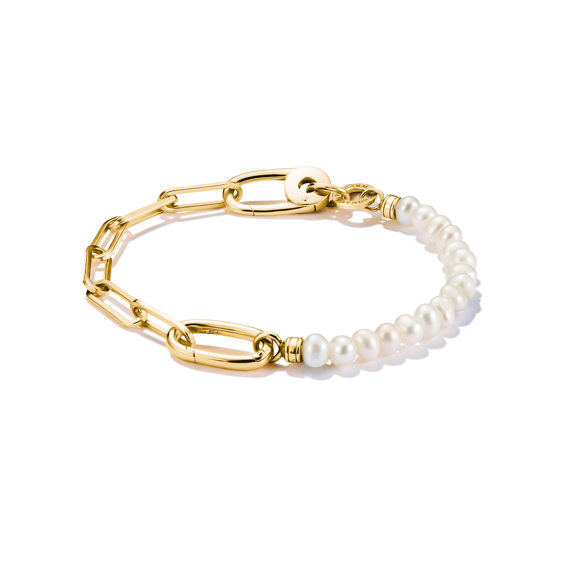 Armschmuck Paperclip Perlen mit einem Connect Link