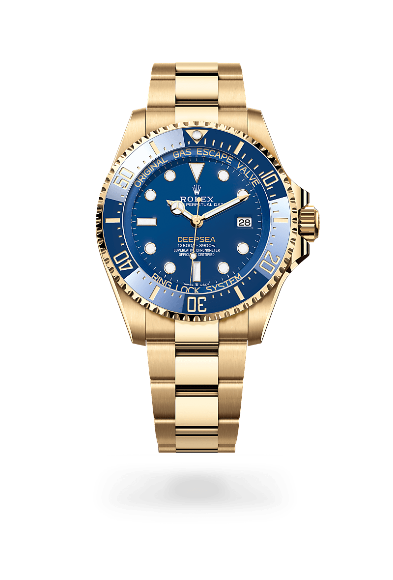 Rolex Deepsea in Oyster, 44 mm, Gelbgold, M136668LB-0001 bei Hunke Uhren