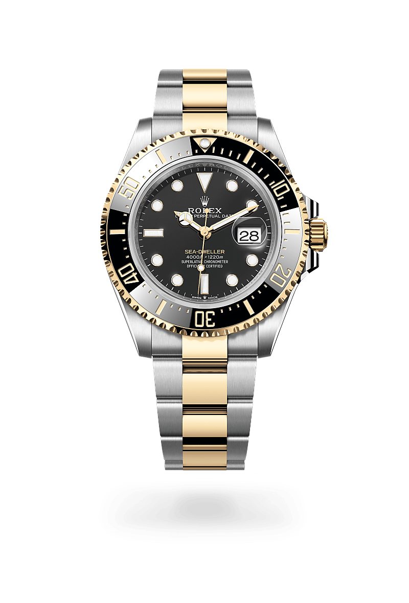 Rolex Sea-Dweller in Oyster, 43 mm, Edelstahl Oystersteel und Gelbgold, M126603-0001 bei Hunke Uhren