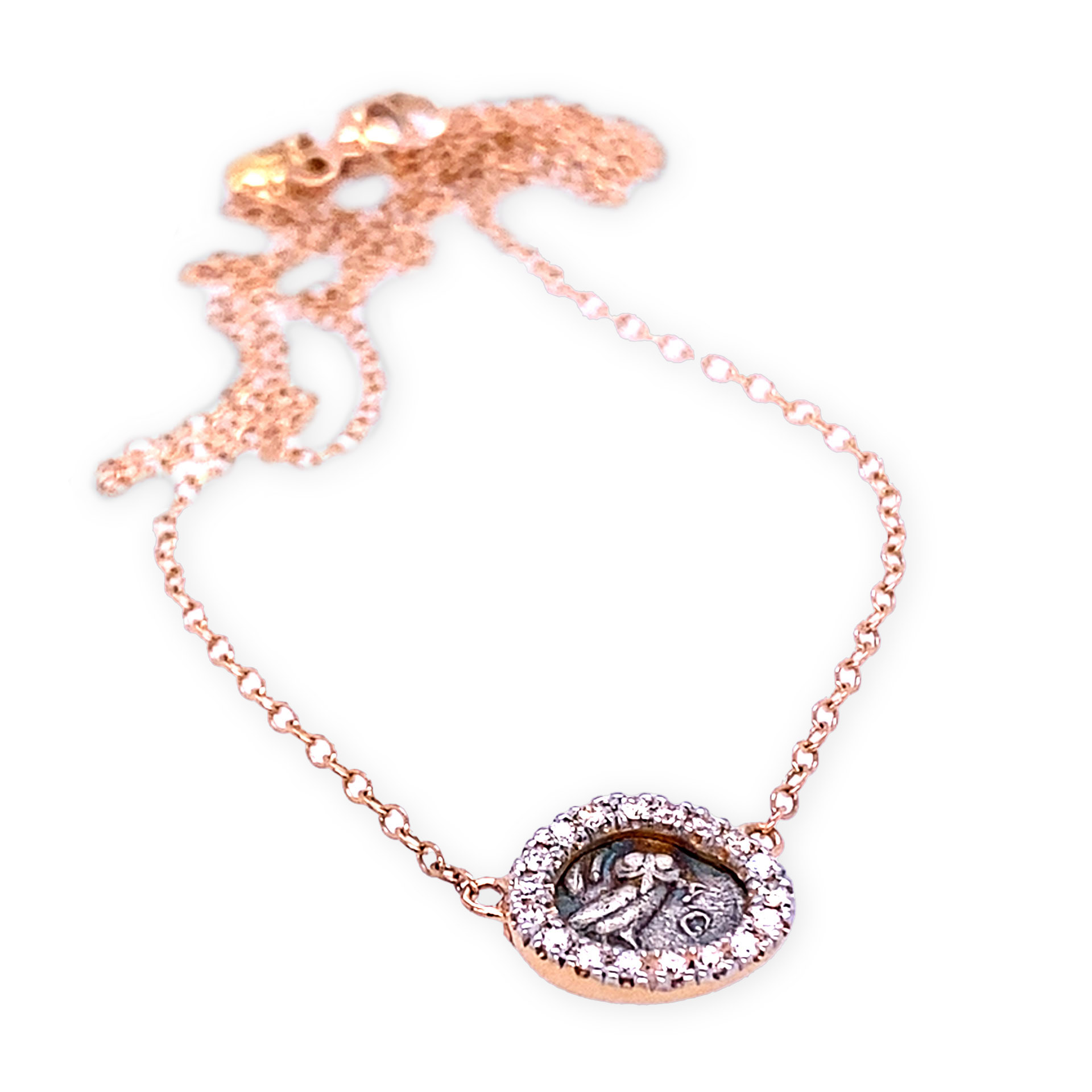 Halsschmuck Münze Eule