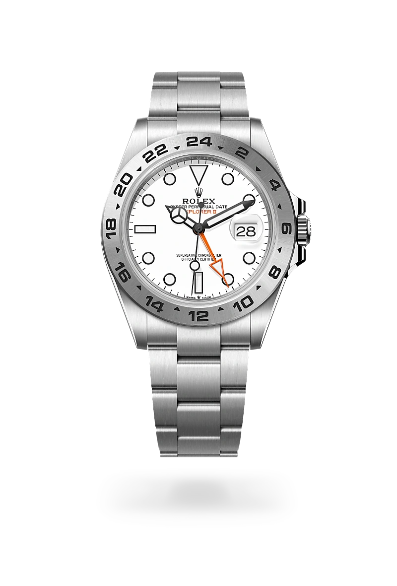 Rolex Explorer II in Oyster, 42 mm, Edelstahl Oystersteel, M226570-0001 bei Hunke Uhren