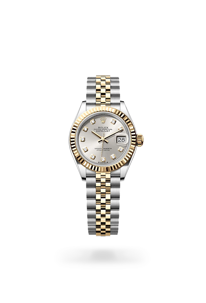Rolex Lady-Datejust in Oyster, 28 mm, Edelstahl Oystersteel und Gelbgold, M279173-0007 bei Hunke Uhren