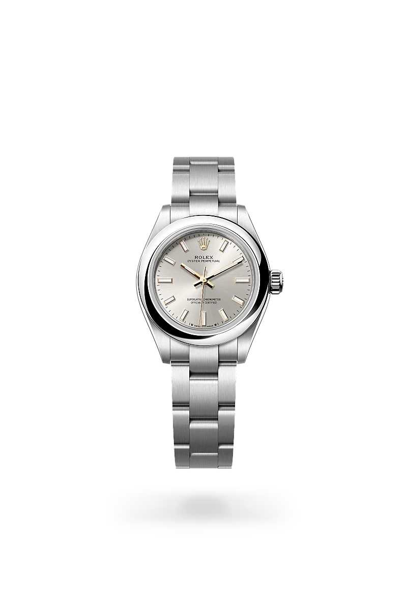 Rolex Oyster Perpetual 28 in Oyster, 28 mm, Edelstahl Oystersteel, M276200-0001 bei Hunke Uhren