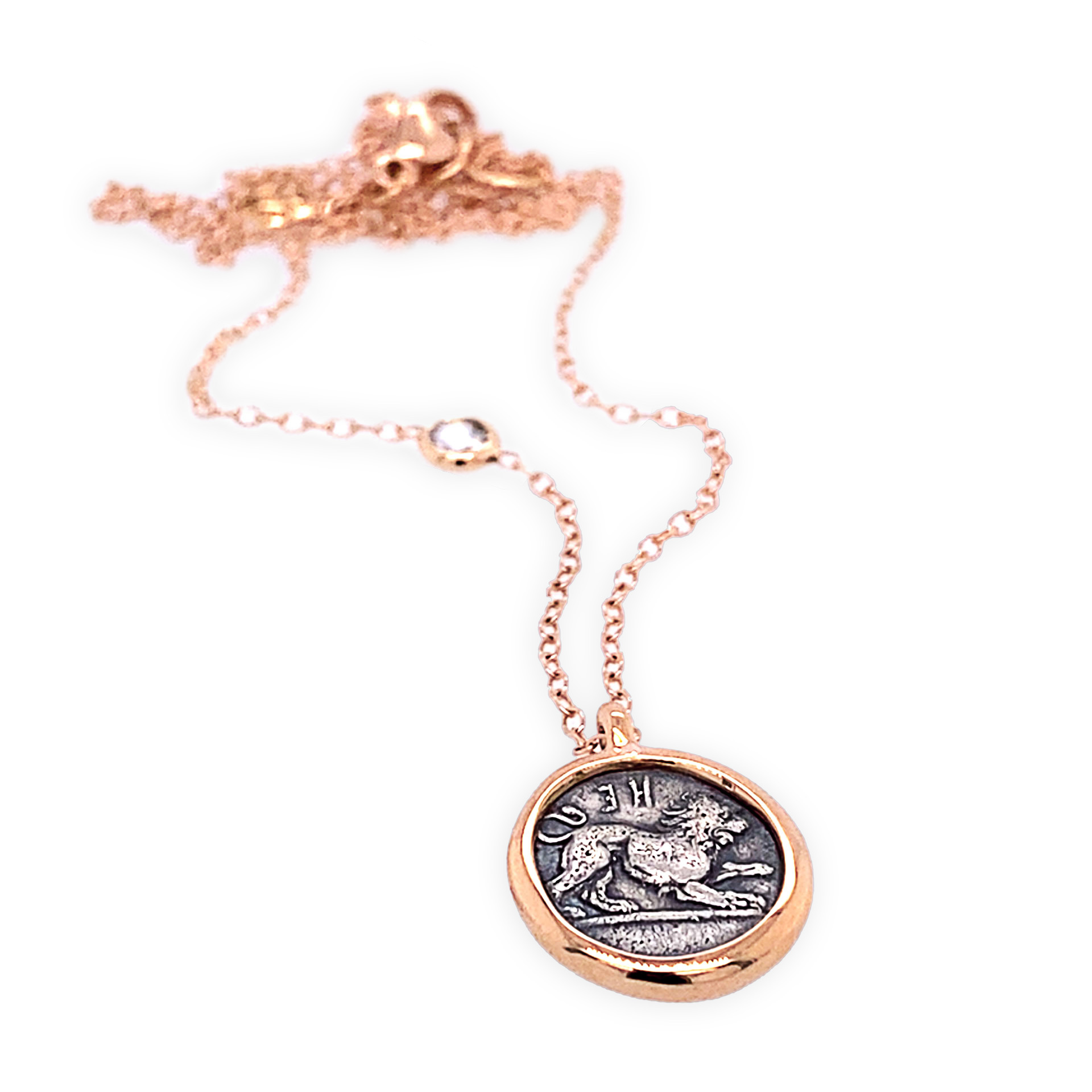 Halsschmuck Münze Löwe