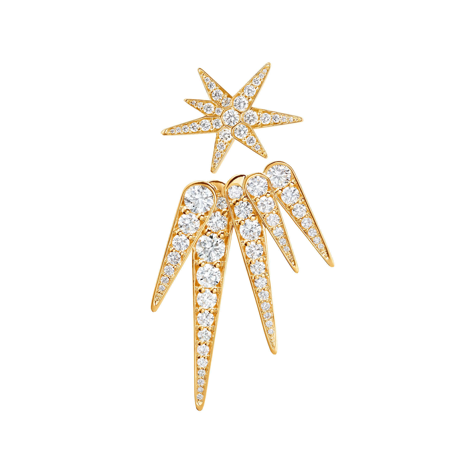 Ohrschmuck Funky Stars 5 pointed