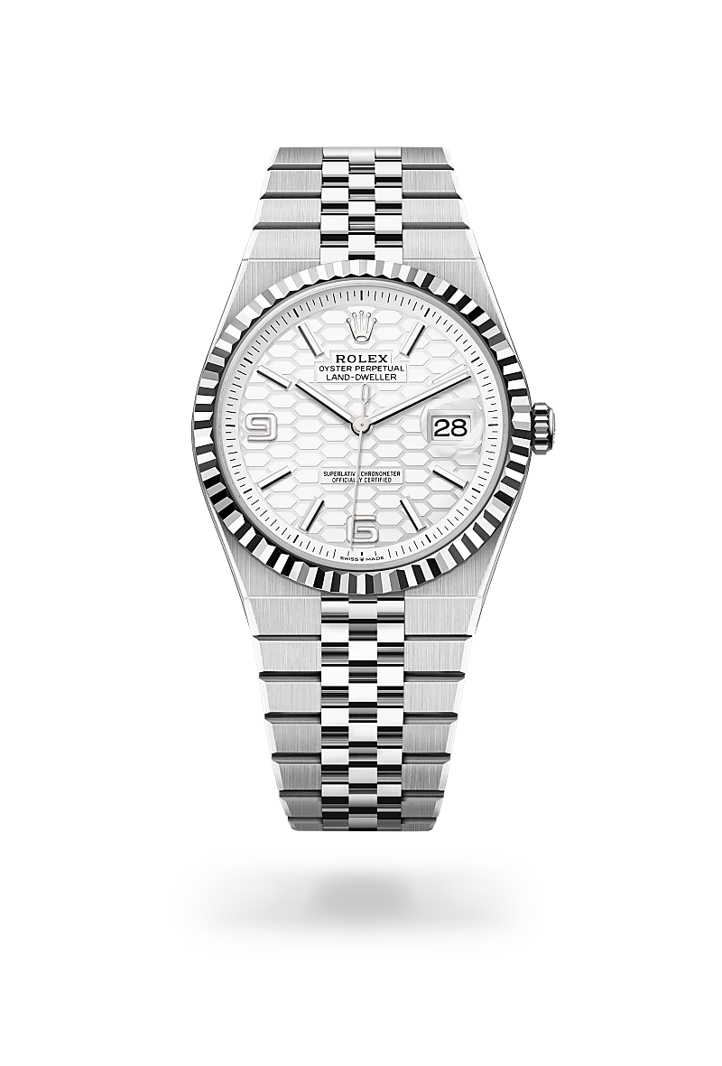 Rolex Land-Dweller in Rolesor weiß, M127334-0001– Hunke Uhren