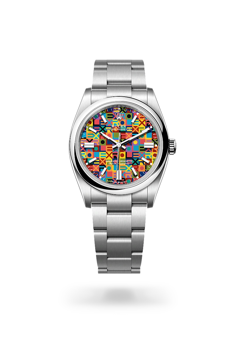 Rolex Oyster Perpetual 36 in Oyster, 36 mm, Edelstahl Oystersteel, M126000-0016 bei Hunke Uhren