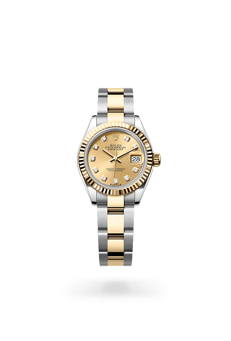 Rolex Lady-Datejust in Oyster, 28 mm, Edelstahl Oystersteel und Gelbgold, M279173-0012 bei Hunke Uhren